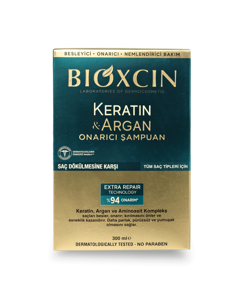 Bioxcin Argan & Keratin Біоксин Арган натуральний лікувальний шампунь проти випадіння волосся 300 мл 