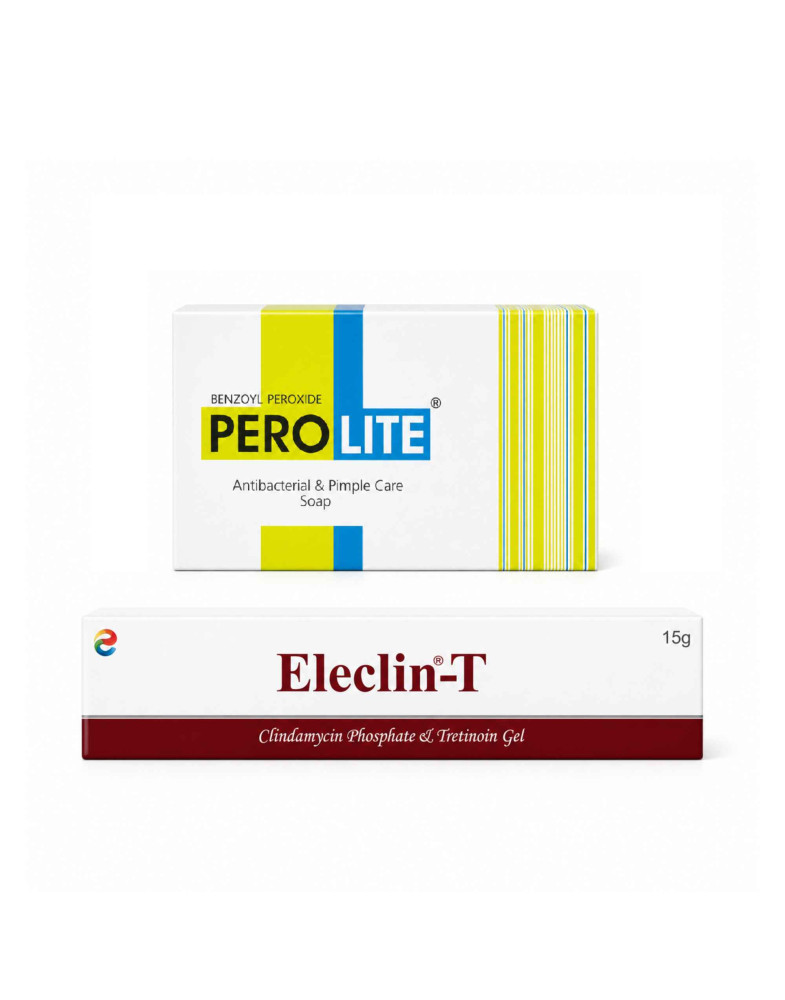 Комплекс від акне Perolite Soap + Eleclin-T — очищення та активний догляд