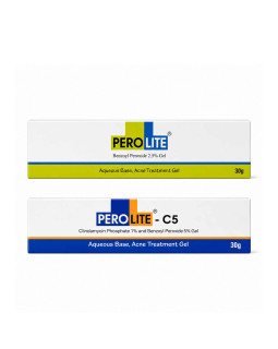 Комплекс від акне Perolite 2.5% Gel + Perolite-C5 — бензоїл пероксид та кліндаміцин
