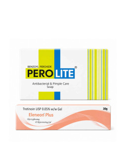 Комплекс від акне Perolite Soap + Eleneon Plus 0.05% — очищення та ретиноїдний догляд
