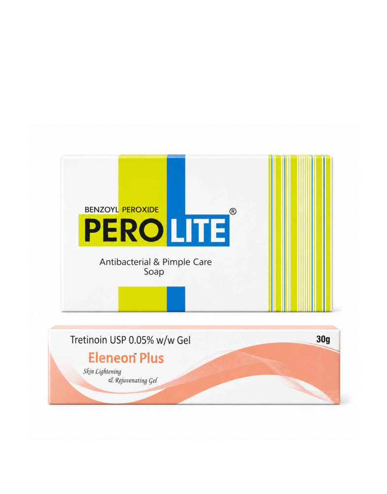 Комплекс від акне Perolite Soap + Eleneon Plus 0.05% — очищення та ретиноїдний догляд