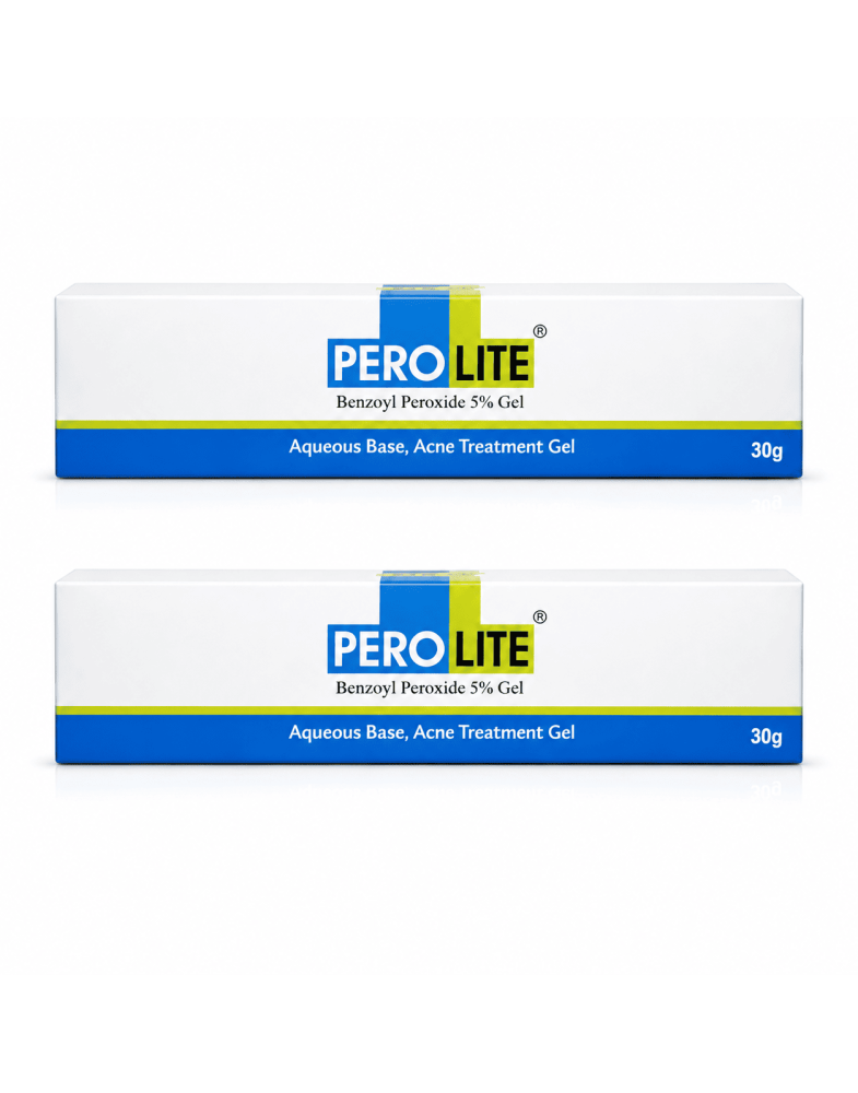 Комплект від акне Perolite 5% 30 г + Perolite 5% 30 г