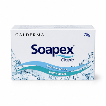 Soapex Classic Galderma антибактеріальне мило для обличчя і тіла, 75 г