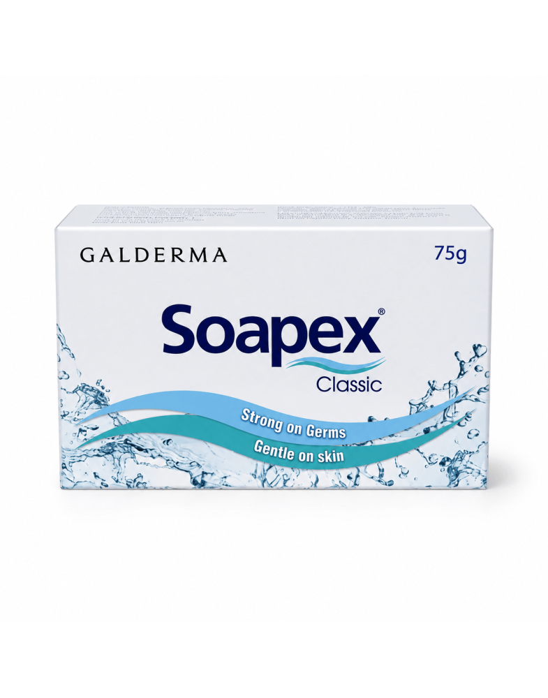 Soapex Classic Galderma антибактеріальне мило для обличчя і тіла, 75 г